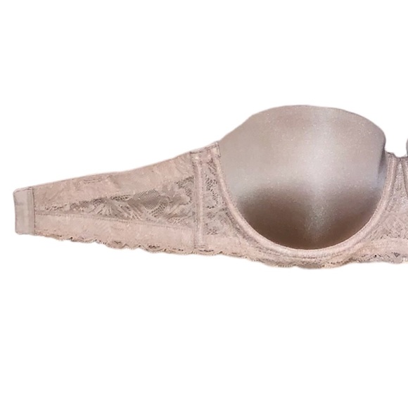 Calvin Klein nude lace strapless push up underwire bra, 34D - Picture 3 of 10